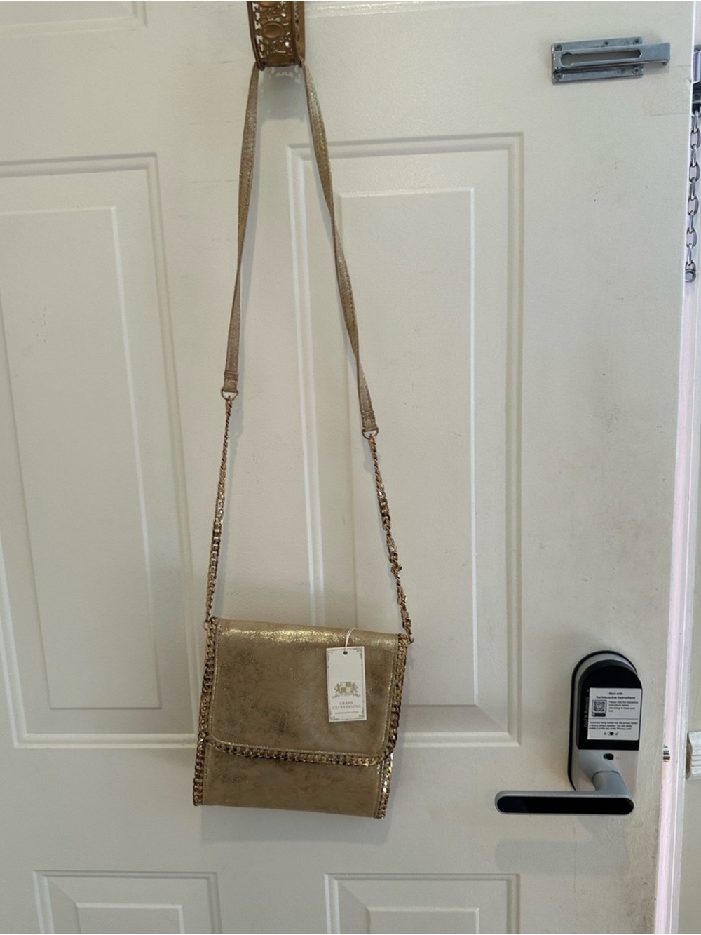 T.J.Maxx Metallic Gold Crossbody Shoulder Bag